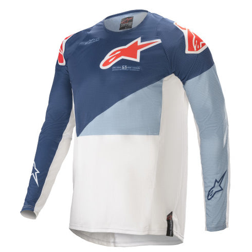 Tricou Enduro Alpinestars 2021 Techstar Factory Dark Blue/Powder Blue